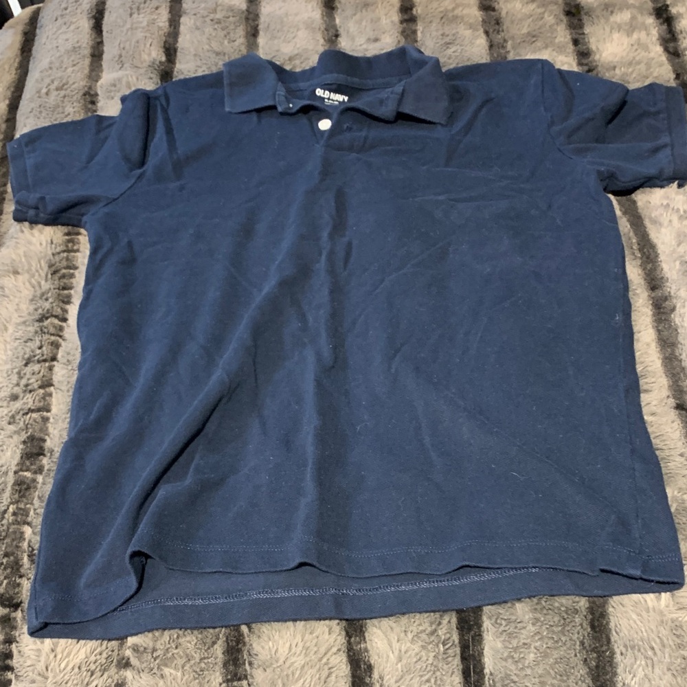 #623 “Old Navy” Navy Blue Kids Casual Polo Size XL 14/16